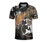 DBKGHIEDHG Fishing Men's Polo Shirts - Camouflage Short Sleeve Regular Fit Polo Shirts for Men Women Series 03