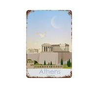 DBKGHIEDHG Greece Athens Parthenon,Tin Signs Gift Funny Vintage Metal Sign Plaqu Poster Wall Art Pub Bar Kitchen Garden Bathroom Home Decor(30x40cm 12x16 inch-29