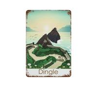 DBKGHIEDHG Ireland County Kerry Dingle,Metal Tin Sign,For Farmhouse Home Bathroom Garage Cafe Office Kitchen Restaurant Man Cave Vintage Art Wall Decor Poster(30x40cm 12x16 inch-521