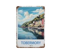 DBKGHIEDHG Metal Sign,Tobermory Mull Vintage Travel Poster,Vintage Tin Sign Home Kitchen Bar Cafe Club Cave Wall Decor(30x40cm 12x16 inch-E51