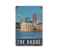DBKGHIEDHG Netherlands The Hague,Tin Sign Metal Tin Sign/Metal Plaque Tin Sign Metal Sign(20x30cm 8x12 inch-344