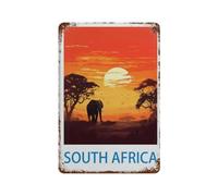 DBKGHIEDHG Vintage Travel Posters South Africa,Tin Sign Vintage Retro Metal Wall Decor Decoration Art for Home Garden Kitchen Bar Pub Living Room Office Garage Poster Plaque(30x40cm 12x16 inch-K44