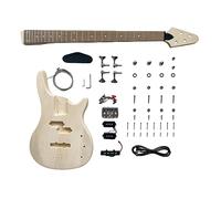 DBL DIY Electric Bass Guitar,I-Four-stringed Bass,Basswood Body and Maple Neck,Rosewood Fingerboard,Suitable for Beginners and Experienced Person,Build Your Own Bass