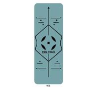 DBL MAX Yoga Mat Thick for Women & Men - Eco-Friendly Natural Rubber, Non Slip Pilates & Exercise Mat for Home Gym - Foldable Travel Yoga Mat, Cork & Rubber, Extra Grip, Large Size (Cyan)