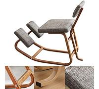 DBMGB Ergonomic Kneeling Chair, Posture Corrective Kneeling Chair with Back Support for Office, Rocking Balance Orthopedic Posture Stool for Relieve Fatigue