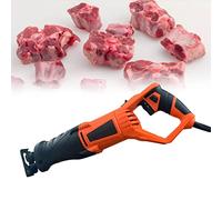 DBMGBd Cordless Electric Reciprocating Bone Saw 1050W/1300W, Handheld Variable Speed Electric Butchers Saw, Multifunctional Meat Bone Saw, Tool-Free Blade Change for Frozen Meat Bones Chops(1300W)