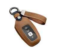 DBMNJKG Car Key Case Compatible for Lincoln Continental Navigator Z Mkz Mkc Mkx Nautilus Aviator Corsair Holder Shell Fob Cover(Brown)
