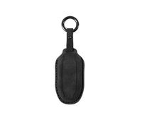 DBMNJKG Car Key Case Compatible for Tesla Model 3/X S/Y Keychain Bag Holder Protector Suede Accessories Shell Fob(B Black)