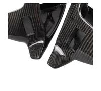 DBMNJKG Carbon Fiber OX Horns Type Rearview Mirror Cover Compatible for Audi A6 C8 A7 ABT 4K8 A8 D5 2018-2020 LHD(With lane assist)