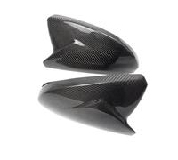 DBMNJKG Carbon Fiber OX Horns Type Rearview Mirror Cover Compatible for Audi A6 C8 A7 ABT 4K8 A8 D5 2018-2020 LHD(No lane assist)