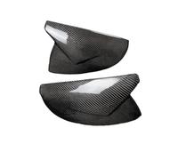 DBMNJKG Carbon Fiber OX Horns Type Rearview Mirror Shell Compatible for Audi A6 C8 S6 RS6 ABT A7 S7 RS7 4K8 A8 D5 2018-2021 LHD(Glossy No Assist)