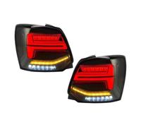 DBMNJKG Taillight Compatibie for VW Polo 20011 2012 2013 2014 2015 2016 2017 2PCS Assembly Full Dynamic Turn Signal Smoked Lens(Blue)