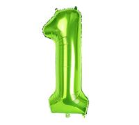 Dbmoon 40 Inch Large Foil Balloon Number 1 Green, Numbers Balloon 0-9, Helium Balloons Numbers for Girls Boys Birthday Decoration/Anniversary Decoration/New Year's Eve Decoration (Green#1)