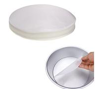 DBOO 100 Pcs 8 Inch Baking Parchment Circles Round Cake Liners Baking Parchment Paper Non Stick Rounds Greaseproof Paper Sheets for Cake Tins Patty Separating Air Fryer Liners