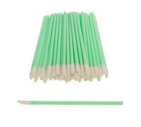 DBOO 100 PCS Disposable Lip Gloss Brush - Lipstick Concealer Brushes - Lip Applicator Wands Perfect for Lips, Eyes and Makeup Application (Green)