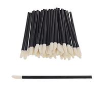 DBOO 100 PCS Disposable Lip Gloss Brush - Lipstick Concealer Brushes - Lip Applicator Wands Perfect for Lips, Eyes and Makeup Application (Black)