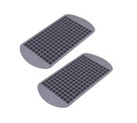 DBOO 160 Grids Silicone Ice Cube Tray Pack of 2 Mini Square Ice Cube Mold Reusable Flexible Ice Mold Non Breakable Ice Cube Making Tool for Whiskey, Cocktail, Milk, Juice, Chocolate and Other Drink