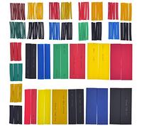 DBOO 164 Pieces Heat Shrink Tubing - Electrical Cable Shrink Cable Kit 2:1 Electric Insulation Heat Shrink Wrap Cable Sleeve 5 Colors in 8 Sizes