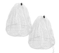 DBOO 2PCS Mesh Laundry Bags 30x40cm - Coarse Mesh Washing Machine Bags with Drawstring, Reusable & Multi-Purpose Net Bags for Delicates, Bras, Socks, Baby Clothes & Travel Organising