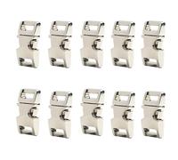 DBOO 3/8-Inch 10pcs Heavy Duty Metal Side Release Buckles Silver