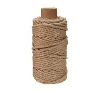DBOO 50m Sisal Rope for Cat Scratcher 6mm Thick Natural Jute Rope Thick String Cat Rope for Cat Scratching Post, Trees, DIY Projects