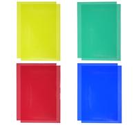 DBOO 8 Pieces Gel Light Filter A4 Transparent Color Film Colored Overlays Transparency Color Film for Photo Sutdio Stage Lighting Dyslexia Reading Aids