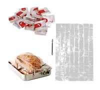 DBOO Oven Bags 20 Counts Cooking Roasting Bags 10 x 15 Inches Oven Turkey Meat Roasting Bags for Turkey Meats Chicken Fish Vegetables Ham Ribs Poultry Seafood