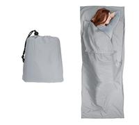 DBOO Sleeping Bag Liner 210 x 70 cm - Camping Sleep Bag Liner with Pillow Slot Portable Lightweight Travel Sheet for Camping Hostels Picnic Hiking