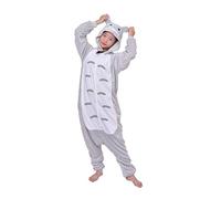 D'BOON Adults Kids Onesie Animal Totoro Pyjama one Piece Sleepwear Costume(Height(129-142cm))