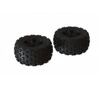 ARRMA 1/8 DBoots Copperhead2 MT Front/Rear 3.8 Pre-Assembled Tyres, 17mm Hex, Black (2)