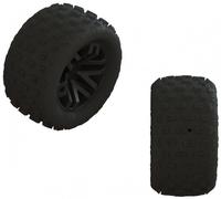 dBoots 'FORTRESS' 1/18th Tire Set Glued (Black) (2 Pairs) Z-ARA550112