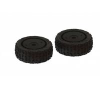 dBoots Katar B 6S 1/8 Buggy Tyre Set Front Rear Black ARA550058