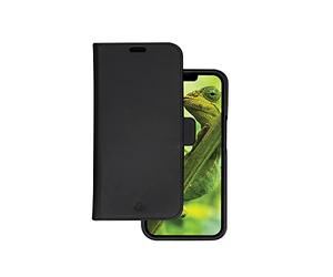 dbramante1928 Lynge Apple iPhone X/Xs 2-in-1 Phone Case, Black | Handcrafted Full-Grain Leather, RFID Protection & Wireless Charging