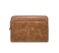dbramante1928 - Skagen Pro+ Laptop Sleeve - Compatible With Macbook Pro 14 Inch PC - Made From Sustainably Sourced Full Grain Leather - Front Pocket For Extra Storage - Tan - (2nd Gen)