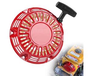 DBREAKS Pull Starter for 5.5 HP - 6.5 HP Engine, Pull Starter with Starter Rope, Reversing Starter, Petrol Engines Replacement Parts, Red