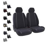 DBS 1012043 Universal Non-Slip Washable Car Seat Covers for 2 Seats Grey