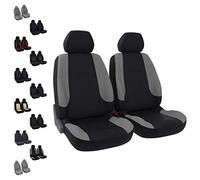 DBS 1012721 Universal Non-Slip Washable Car Seat Covers for 2 Seats Black and Grey