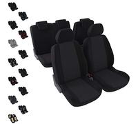 DBS 1012896 Universal Non-Slip Washable Car Seat Covers for 5 Seats - Black