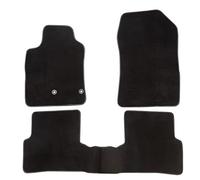 DBS 1763191 Car Floor Mat - Made to Measure - 3-Piece - Non-Slip - Black Needle Felt 900 g/m² - Velour Production - Assortment Star