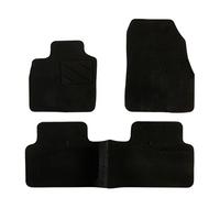 DBS 1763211 Car floor mat - custom made - 3 pieces - anti-slip - black carpet 900g/m² - Velours finish - range Star - steering wheel left