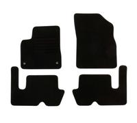 DBS 1763620 Custom Car Floor Mat, Set of 4, Non-Slip Black Needle Felt 900g/m2, Velour Manufacturing, Assortment Star
