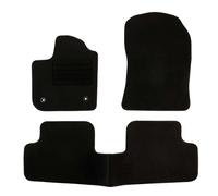 DBS 1764246 Car floor mat - custom made - 3 pieces - anti-slip - black carpet 900g/m² - Velours finish - range Star - steering wheel left