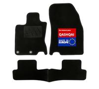 DBS 1765239 Car floor mat - custom made - 3 pieces - anti-slip - black carpet 900g/m² - Velours finish - range Star - steering wheel left