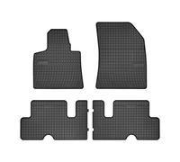 DBS 1765874 Rubber car floor mat - custom made - 4 pieces - high quality rubber -odourless - anti-slip - raised edges - steering wheel left