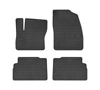 DBS 1765881 Rubber car floor mat - custom made - 4 pieces - high quality rubber -odourless - anti-slip - raised edges - steering wheel left