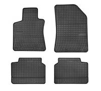 DBS 1765912 Car Mats - Rubber - Custom - Car Floor Mats - 4 Pieces Rubber - Odourless - Non-Slip - Raised Edges