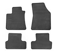 DBS 1765919 Rubber car floor mat - custom made - 4 pieces - high quality rubber -odourless - anti-slip - raised edges - steering wheel left