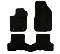 DBS 1766751 Car Tailored Car Floor Mat 3-Piece Non-Slip Black 900 g/m² Velvet Coating Star 1766751