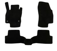 DBS 1766754 Car Tailored Car Floor Mat 3-Piece Non-Slip Black 900 g/m² Velvet Coating Star 1766754