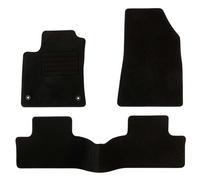DBS 1766816 Car Tailored Car Floor Mat 3-Piece Non-Slip Black 900 g/m² Velvet Coating Star 1766816